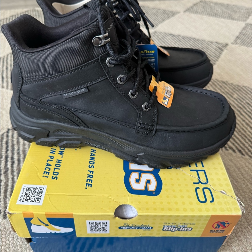 Skechers Slip-Ins Relaxed Fit: Respected 2.0 Hagler Boot - Men's 8.5 Extra Wide - Picture 4 of 8